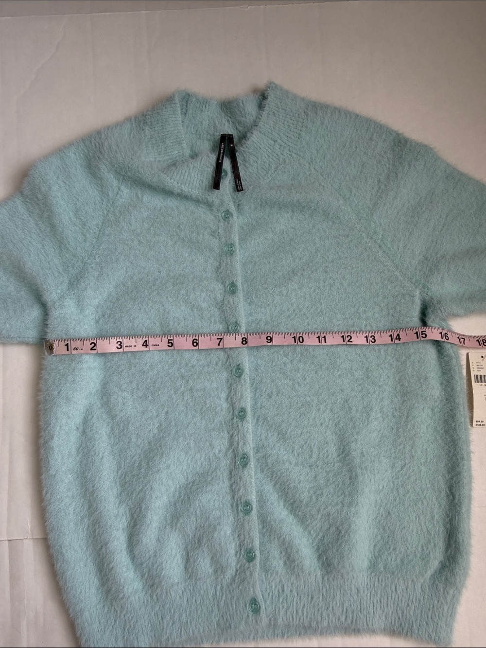 Anthropologie Light Blue Eyelash Cardigan - Picture 8 of 11